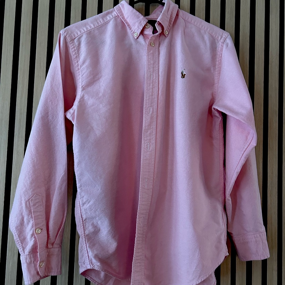 Ralph Lauren pink oxford button down